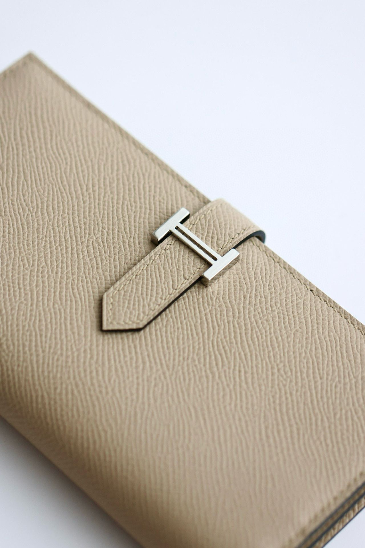Hermes Bearn Long Handmade Wallet in Trench Epsom Calfskin - Image 3