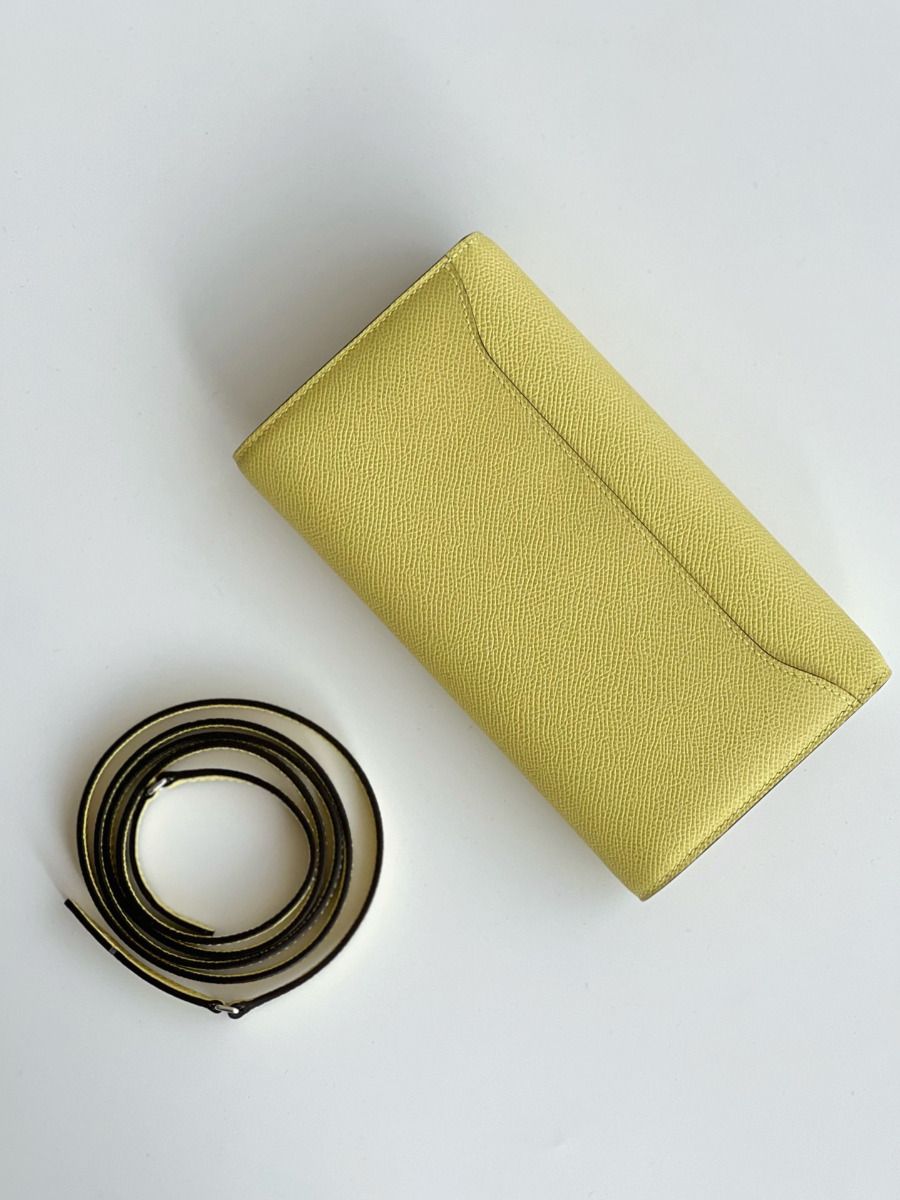 Hermes Constance To Go Wallet in Jaune Poussin Epsom Calfskin - Image 8