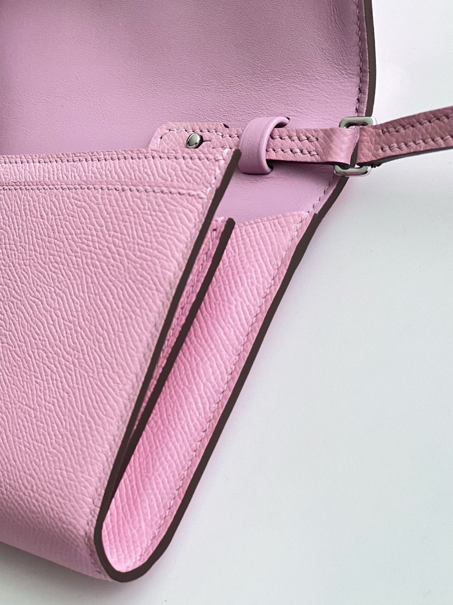 Hermes Constance To Go Wallet in Mauve Sylvestre Epsom Calfskin - Image 6
