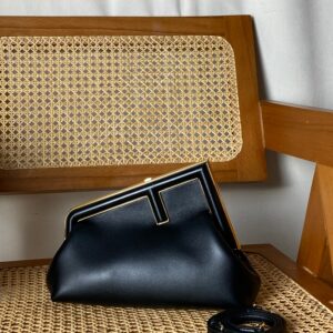 Fendi Black First Small Bag W/ Strap