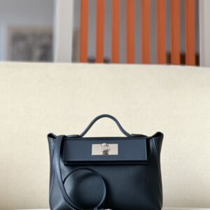 2424 Mini 21 Evercolor And Swift Nior (89) And Blue Nuit(2Z)Palladium Hardware