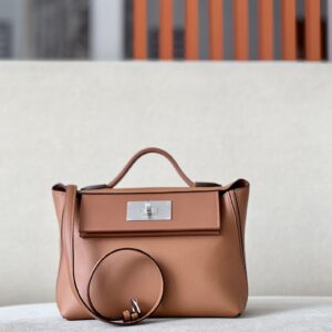 2424 Mini 21 Evercolor And Swift Gold (37) Palladium Hardware